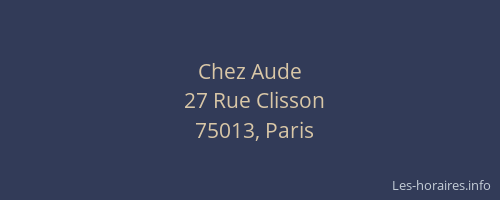 Chez Aude