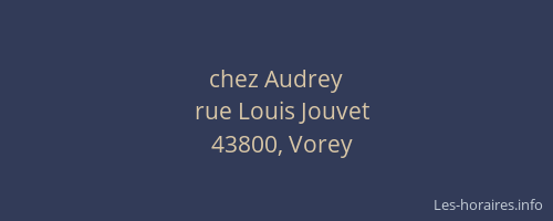 chez Audrey
