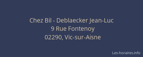 Chez Bil - Deblaecker Jean-Luc
