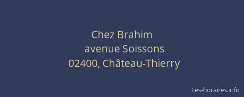 Chez Brahim
