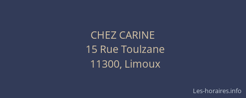 CHEZ CARINE