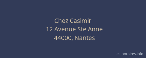 Chez Casimir