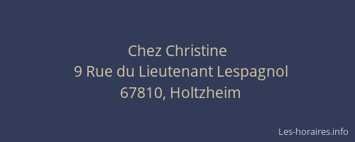 Chez Christine