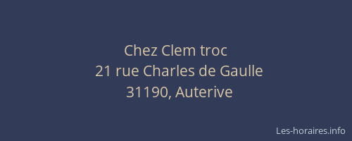 Chez Clem troc