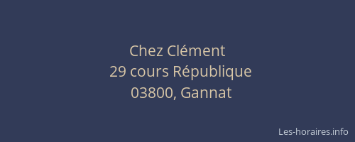 Chez Clément