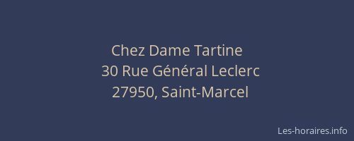 Chez Dame Tartine
