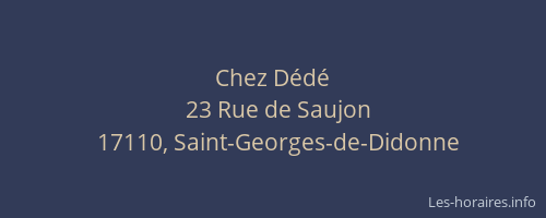 Chez D&eacute;d&eacute;