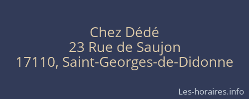 Chez Dédé