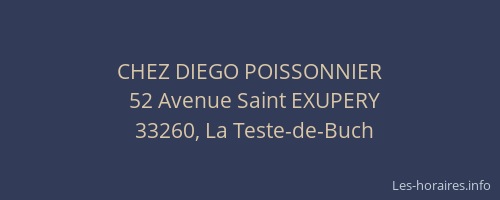 CHEZ DIEGO POISSONNIER