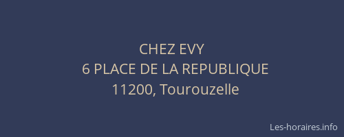 CHEZ EVY