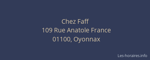 Chez Faff