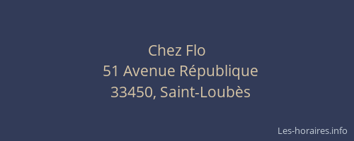 Chez Flo