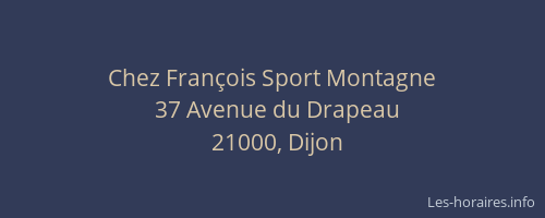 Chez François Sport Montagne