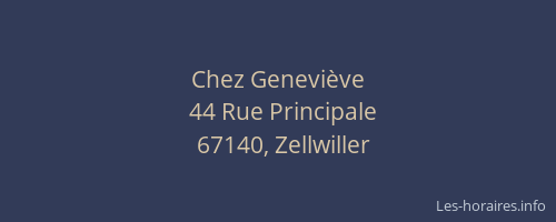 Chez Geneviève