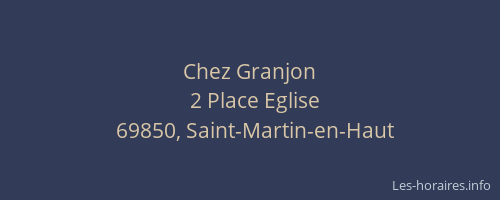 Chez Granjon