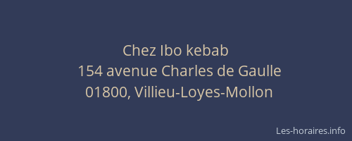 Chez Ibo kebab