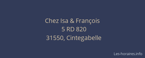 Chez Isa & François