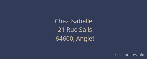 Chez Isabelle