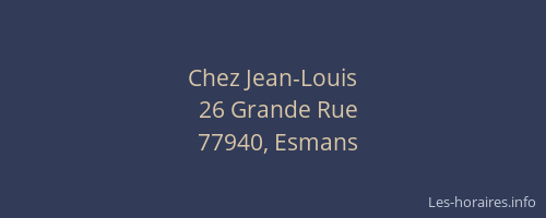 Chez Jean-Louis
