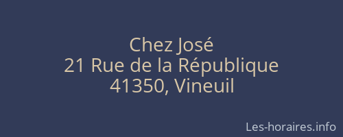 Chez José