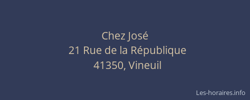 Chez Jos&eacute;
