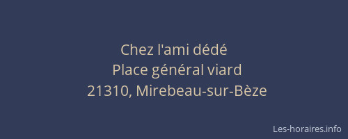 Chez l'ami d&eacute;d&eacute;