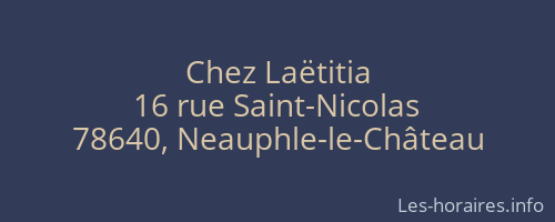 Chez Laëtitia