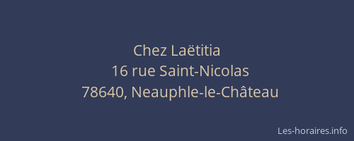 Chez La&euml;titia