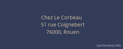 Chez Le Corbeau