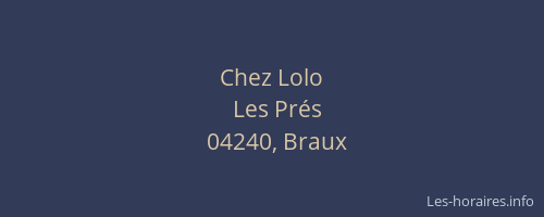 Chez Lolo