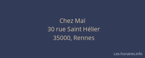 Chez Maï