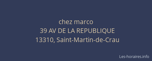 chez marco