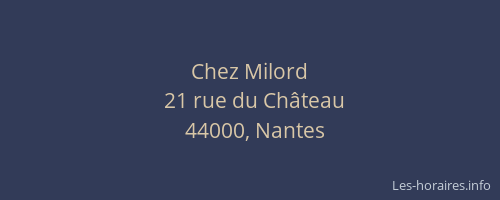 Chez Milord