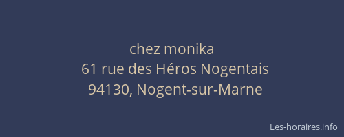 chez monika