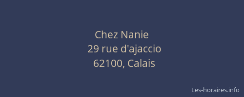 Chez Nanie