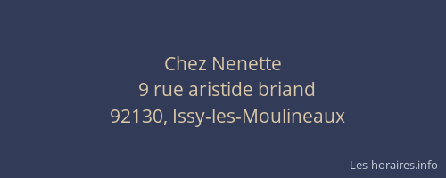 Chez Nenette