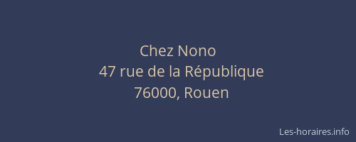 Chez Nono