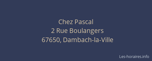 Chez Pascal