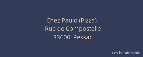 Chez Paulo (Pizza)