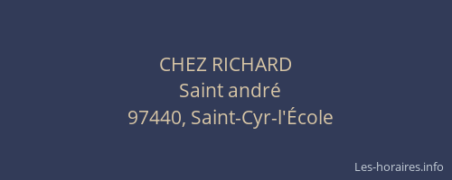 CHEZ RICHARD