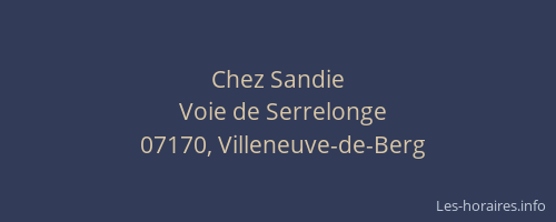Chez Sandie