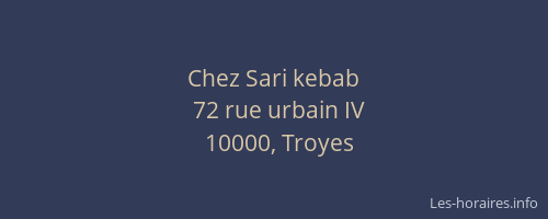 Chez Sari kebab