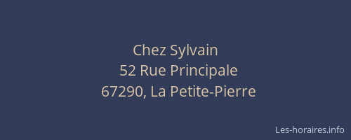 Chez Sylvain