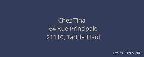 Chez Tina