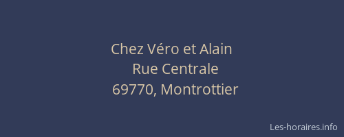 Chez Véro et Alain