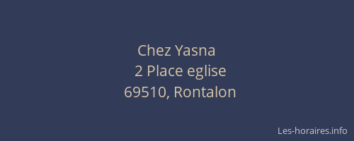 Chez Yasna