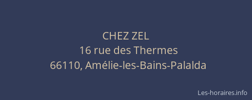 CHEZ ZEL