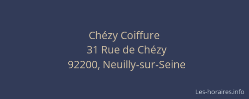 Chézy Coiffure