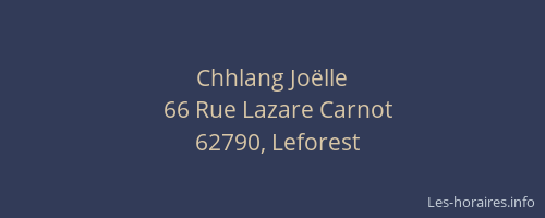 Chhlang Jo&euml;lle