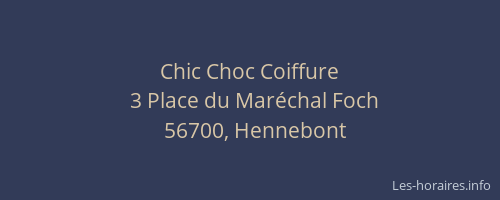 Chic Choc Coiffure